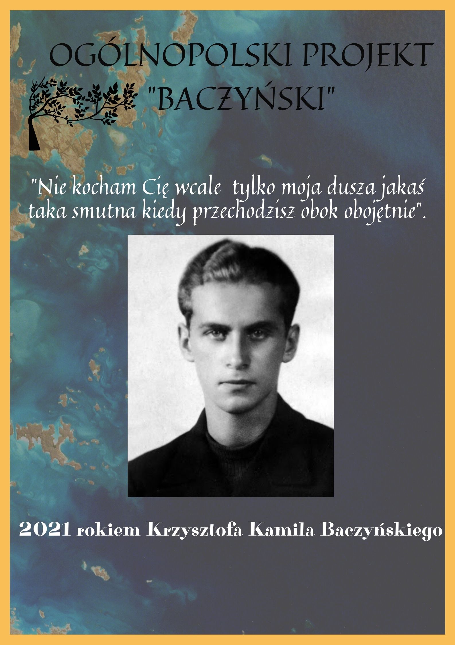 Plakat - ogólnopolski Projekt Baczyński