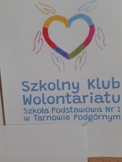 Konkurs na logo Szkolnego Klubu Wolontariatu - zwycięski projekt.