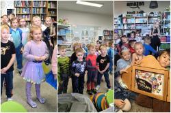 Listopad z teatrzykiem kamishibai - dzieci z oddziału przedszkolnego.