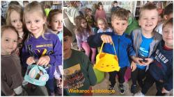 Sześciolatki w bibliotece 