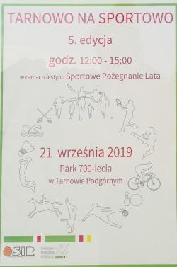 Tarnowo na sportowo 5 edycja - plakat wydarzenia