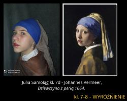 Julia Samoląg kl. 7d - Johannes Vermeer Dziewczyna z perłą
