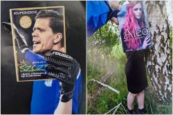 Prace na konkurs "Sleeveface – ubierz się w książkę".